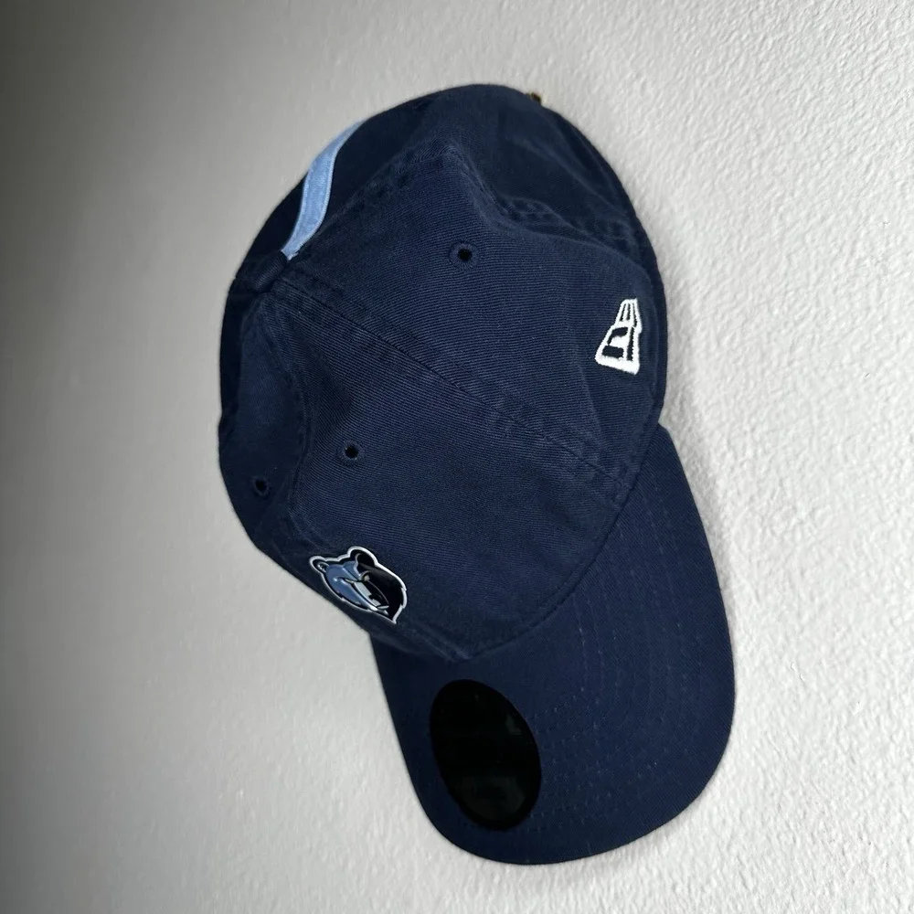New Era Memphis Grizzlies NBA 29TWENTY Navy Blue Relaxed Fit Hat Size Large